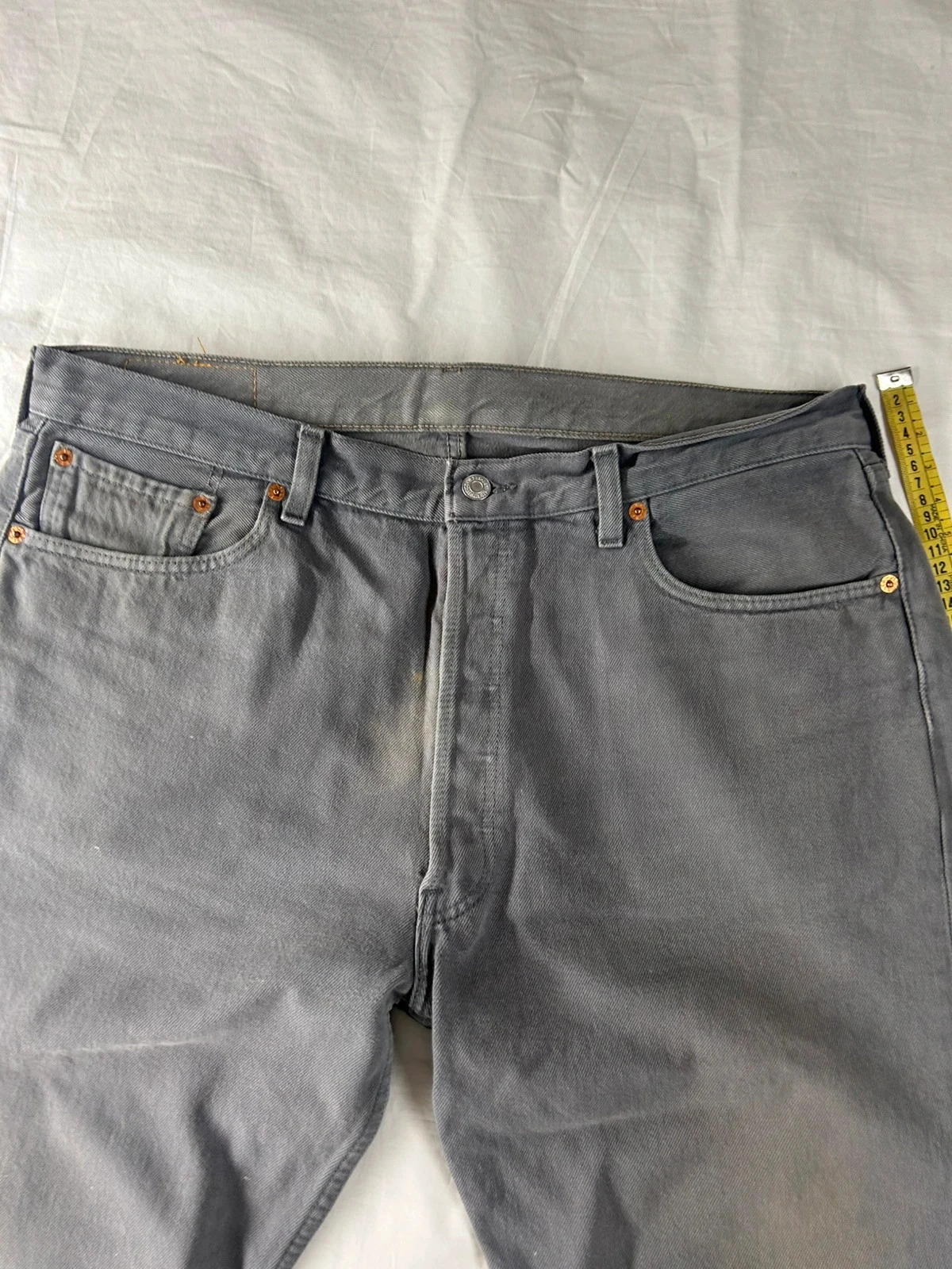Grey straight cut Levi's lot 501 w38 l36 – photo 3